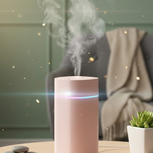 فواحة عطرية وردية بتصميم عصري لنشر الروائح وخلق أجواء استرخاء، خيار مثالي لإضفاء لمسة أنيقة وهادئة للمساحات الداخلية