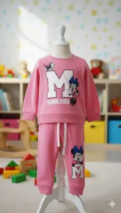 طقم أطفال ميني ماوس مريح للخروج أو النوم، تصميم عصري بألوان هادئة ومتنوعة 1 WhatsApp Image 2025 11 24 at 4.08.30 PM 2