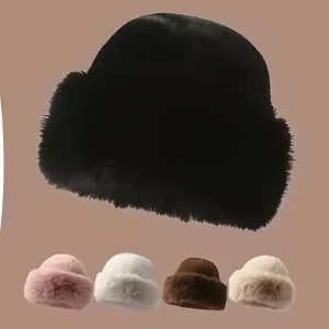قبعة شتوية نسائية مبطنة بالفرو بعريضة الحواف، دافئة، خفيفة، وحماية من البرد للأنشطة الخارجية 4 dc181f56 3f4c 41d9 b408 98d633f37011