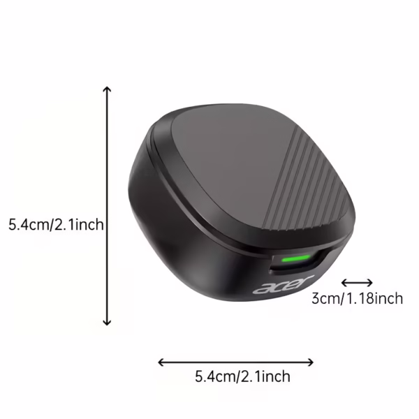 سماعات أذن لاسلكية ACER OHR503 بصوت محيطي عالي الدقة، خاصية إلغاء الضوضاء للمكالمات، زمن انتقال منخفض، توافق مع أجهزة متعددة، ملمس ذكي وشحن سريع، تصميم مدمج ومحمول، مناسبة للسفر/الرياضة/الألعاب/الأعمال/الدراسة، سماعات رأس للألعاب، سماعات أذن أنيقة, سماعات لاسلكية, سماعة بلوتوث, سماعات للجمهور, سماعات لغيتات, سماعات بلوتوث, سماعة