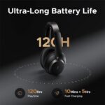 سماعة UGREEN Studio Pro أوفر-إير لاسلكية بعزل ضوضاء متكيف (حتى 48dB) وصوت Hi‑Res مع دعم LDAC.