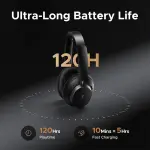 سماعة UGREEN Studio Pro أوفر-إير لاسلكية بعزل ضوضاء متكيف (حتى 48dB) وصوت Hi‑Res مع دعم LDAC.