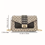 حقيبة كتف نسائية حقيبة رمادي نمط هندسي حقيبة سعة كبيرة حقيبة بسحاب حقيبة يومية للنساء شنطة نسائية عملية