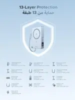باور بانك UGREEN MagFlow Qi2 سعة 10000mAh، شحن مغناطيسي MagSafe بقدرة 25W، مع كابل USB‑C مدمج 30W، مناسب لـ iPhone 17 ومتوافق مع iPhone وAirPods وبعض أجهزة Xiaomi وSamsung (سلسلة 2025).