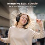سماعة UGREEN HiTune Max5C أوفر-إير لاسلكية بعزل ضوضاء متكيف ANC حتى 38dB، وصوت Hi‑Res مع دعم LDAC وCustom EQ عبر تطبيق UGREEN.