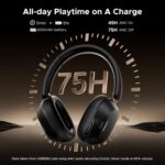 سماعة UGREEN HiTune Max5C أوفر-إير لاسلكية بعزل ضوضاء متكيف ANC حتى 38dB، وصوت Hi‑Res مع دعم LDAC وCustom EQ عبر تطبيق UGREEN.