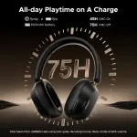سماعة UGREEN HiTune Max5C أوفر-إير لاسلكية بعزل ضوضاء متكيف ANC حتى 38dB، وصوت Hi‑Res مع دعم LDAC وCustom EQ عبر تطبيق UGREEN.