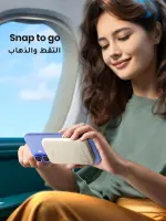 باور بانك UGREEN MagSafe سعة 5000mAh — Ultra‑Mini شاحن لاسلكي مغناطيسي، يدعم شحن سلكي PD 15W عبر كابل USB‑C، وشحن لاسلكي مغناطيسي 7.5W، مناسب لآيفون iPhone 17/16/15 وغيرها، اللون White.