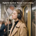 سماعة UGREEN HiTune Max5C أوفر-إير لاسلكية بعزل ضوضاء متكيف ANC حتى 38dB، وصوت Hi‑Res مع دعم LDAC وCustom EQ عبر تطبيق UGREEN.