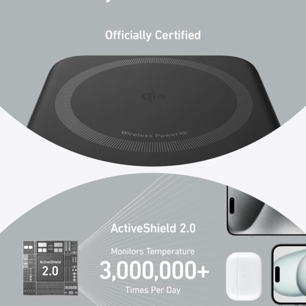 Anker MagGo Power Bank, Qi2 Certified 15W Ultra-Fast MagSafe-Compatible Portable Charger, 10,000mAh Battery Pack with Smart Display and Foldable Stand, For iPhone 17/16/15/14 Only(USB-C Cable Include)