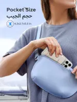باور بانك UGREEN MagSafe سعة 5000mAh — Ultra‑Mini شاحن لاسلكي مغناطيسي، يدعم شحن سلكي PD 15W عبر كابل USB‑C، وشحن لاسلكي مغناطيسي 7.5W، مناسب لآيفون iPhone 17/16/15 وغيرها، اللون White.