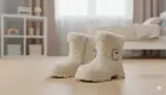 بوت أطفال بناتي بوت أطفال بوت بناتي بوت شتوي فرو ناعم نعل مطاطي مانع للانزلاق حذاء أطفال دافئ بوت خروج للأطفال