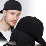 قبعة بيسبول كلاسيكية سوداء بتصميم مغلق بالكامل