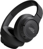 سماعة JBL Tune 720BT لاسلكية Over‑Ear – Pure Bass، بلوتوث 5.3، بطارية 76 ساعة، Multi‑Point، قابلة للطي (أسود)