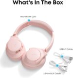 Soundcore Q20i Hybrid ANC سماعة رأس لاسلكية Over‑Ear من Anker، Hi‑Res Audio وباس قوي مع 44H تشغيل ووضع Transparency Mode.