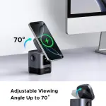 UGREEN Uno شاحن لاسلكي مغناطيسي 15W Qi2 – محطة شحن 2×1 قابلة للطي لـ iPhone وAirPods