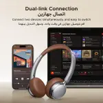 سماعة UGREEN Studio Plus Over‑Ear Wireless – عزل ضوضاء متكيف ANC، مكالمات AI واضحة، Bluetooth 6.0، خفيفة ومريحة