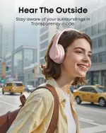 Soundcore Q20i Hybrid ANC سماعة رأس لاسلكية Over‑Ear من Anker، Hi‑Res Audio وباس قوي مع 44H تشغيل ووضع Transparency Mode.