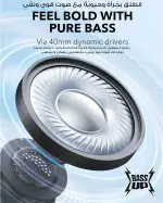Soundcore by Anker H30i Wireless On‑Ear Headphones سماعة لاسلكية – Pure Bass، Bluetooth 5.3، بطارية 70H، Multipoint، قابلة للطي + App