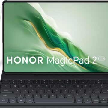 تابلت ماجيك باد 2 من هونر بذاكرة RAM 12GB وذاكرة روم 256GB مقاس 12.3 انش وواي فاي بلون ابيض مع كيبورد بلوتوث ذكي وقلم سحري