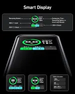 Anker Prime Power Bank, 20,000mAh Portable Charger with 200W Output, Smart Digital Display, 2 USB-C and 1 USB-A Port Compatible with MacBook Pro/Air, iPhone 17/16 Series, Samsung, Huaiwei, Dell - الصورة 4