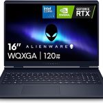 Alienware 16 Aurora Laptop AC16250 - شاشة 16 بوصة 16:10 WQXGA، معالج Intel Core 7-240H من السلسلة 2، ذاكرة RAM DDR5 16GB، SSD 1 تيرا، بطاقة رسومات NVIDIA GeForce RTX 5060 بسعة 8GB GDDR7، ويندوز 11 هوم
