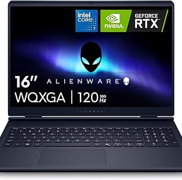 Alienware 16 Aurora Laptop AC16250 - شاشة 16 بوصة 16:10 WQXGA، معالج Intel Core 7-240H من السلسلة 2، ذاكرة RAM DDR5 16GB، SSD 1 تيرا، بطاقة رسومات NVIDIA GeForce RTX 5060 بسعة 8GB GDDR7، ويندوز 11 هوم