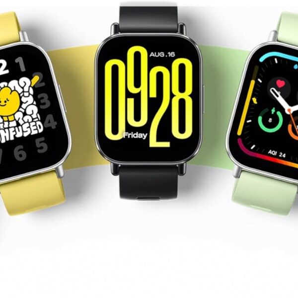 ساعة ذكية ريدمي ووتش 5 اكتيف بشاشة ال سي دي 2.0 بوصة وبطارية تدوم 18 يوم وأكثر من 140 وضع رياضي وتتبع نبضات القلب واللياقة البدنية وتشبع الأكسجين ومقاومة للماء حتى 50 م مع ميزة إجراء المكالمات، أسود