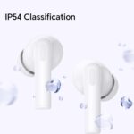 سماعات أذن لاسلكية X7 لايت من اونر تشويس مع مشابك للأذن، سماعات بلوتوث 5.3 بخاصية إلغاء الضوضاء اي ان سي، مقاومة للماء بدرجة IPX5، سماعات أذن رياضية - أبيض