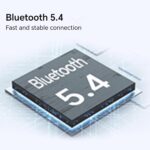 سماعات أذن لاسلكية X7 لايت من اونر تشويس مع مشابك للأذن، سماعات بلوتوث 5.3 بخاصية إلغاء الضوضاء اي ان سي، مقاومة للماء بدرجة IPX5، سماعات أذن رياضية - أبيض