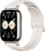 ساعة ريدمي 5 لايت تتميز بشاشة اموليد 1.97 بوصة ونظام تحديد المواقع مدمج ومكالمات بلوتوث وتتبع متقدم للصحة والتمارين وعمر بطارية 18 يومًا من شاومي، لون ذهبي فاتح