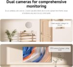 كاميرا مراقبة ذكية 4 ميجابيكسل بعدسة مزدوجة مع واي فاي 6 ثنائي النطاق C500 من شاومي