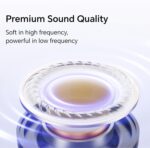 سماعات أذن لاسلكية X7 لايت من اونر تشويس مع مشابك للأذن، سماعات بلوتوث 5.3 بخاصية إلغاء الضوضاء اي ان سي، مقاومة للماء بدرجة IPX5، سماعات أذن رياضية - أبيض