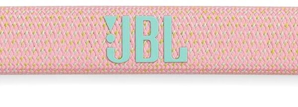 مكبر صوت تشارج 6 بلوتوث محمول مقاوم للماء والسقوط من جيه بي ال، مكبر صوت احترافي قوي بتعزيز صوت الذكاء الاصطناعي، وقت تشغيل 28 ساعة، شاحن باور بانك مدمج ويأتي مع حزام حمل متين/قابل للإزالة (لون بينك)