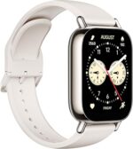 ساعة ريدمي 5 لايت تتميز بشاشة اموليد 1.97 بوصة ونظام تحديد المواقع مدمج ومكالمات بلوتوث وتتبع متقدم للصحة والتمارين وعمر بطارية 18 يومًا من شاومي، لون ذهبي فاتح