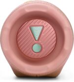 مكبر صوت تشارج 6 بلوتوث محمول مقاوم للماء والسقوط من جيه بي ال، مكبر صوت احترافي قوي بتعزيز صوت الذكاء الاصطناعي، وقت تشغيل 28 ساعة، شاحن باور بانك مدمج ويأتي مع حزام حمل متين/قابل للإزالة (لون بينك)