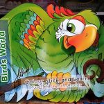 colour,stick and learn - Birds world