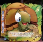 colour,stick and learn - Reptile world