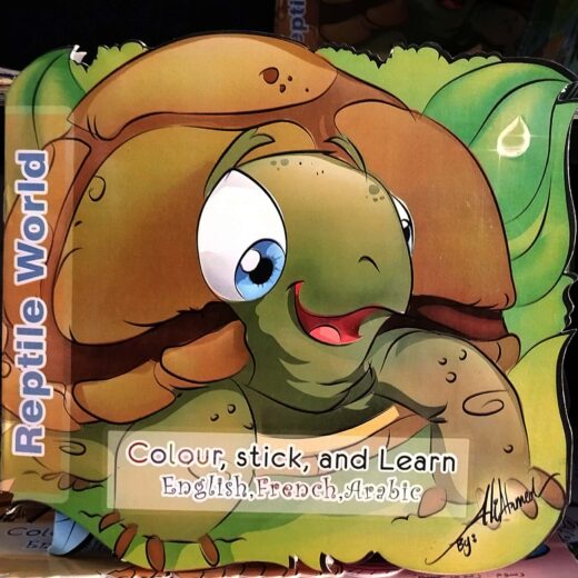 colour,stick and learn - Reptile world