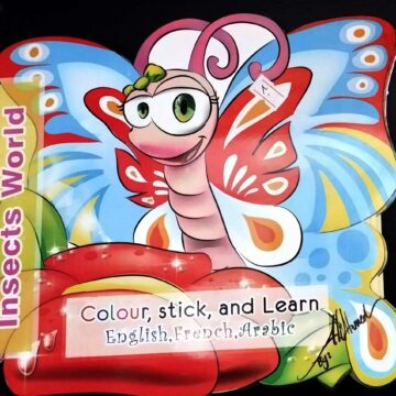 colour,stick and learn - insects world