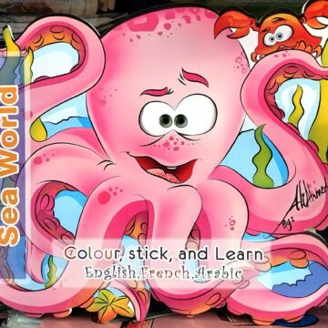 colour,stick and learn - sea world
