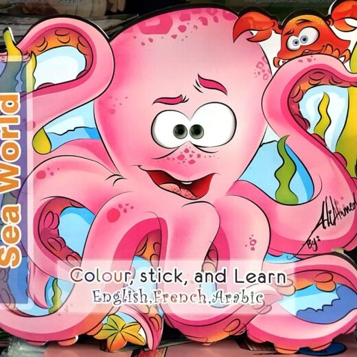 colour,stick and learn - sea world