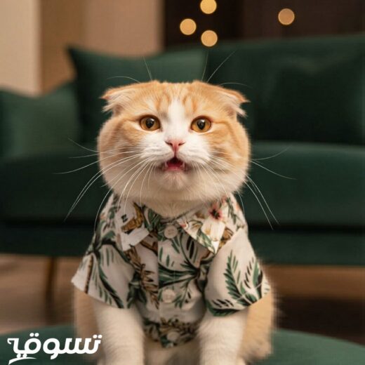 قميص صيفي للحيوانات الأليفة بطبعة استوائية (هاوايي ستايل) – متجر تَسَوق