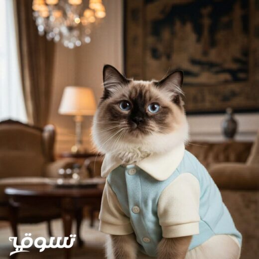 قميص بولو "كلاسيك أنيق" للحيوانات الأليفة – تصميم بياقة مزدوجة وألوان باستيل