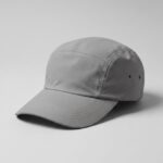 كاب رمادي خماسي الأجزاء بتصميم 5-Panel عصري