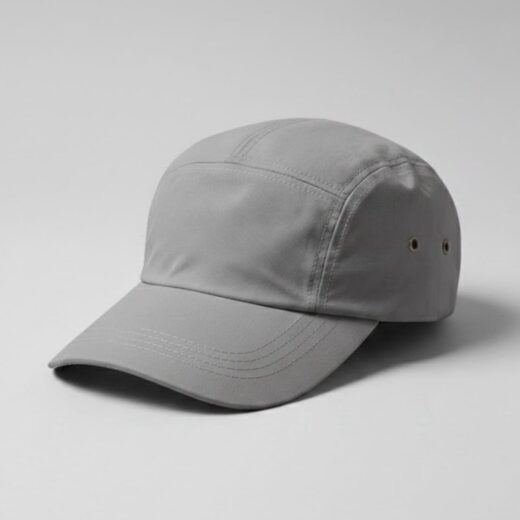 كاب رمادي خماسي الأجزاء بتصميم 5-Panel عصري