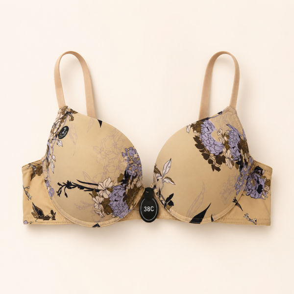 حمالة صدر نسائية بتصميم زهري (Floral) ناعم