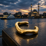 سوار "المنحنى الذهبي" (Golden Curve Cuff) – تصميم انسيابي عصري – بريق ذهبي لامع
