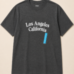 تيشيرت "لوس أنجلوس" الكلاسيكي (Los Angeles California T-shirt) – طبعة تيبوجرافي وقصة مريحة – لون رمادي داكن (متجر تَسَوق)