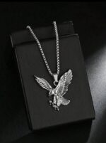 سلسلة "الصقر المحلق" (Eagle Pendant) – تصميم ثلاثي الأبعاد بتفاصيل دقيقة